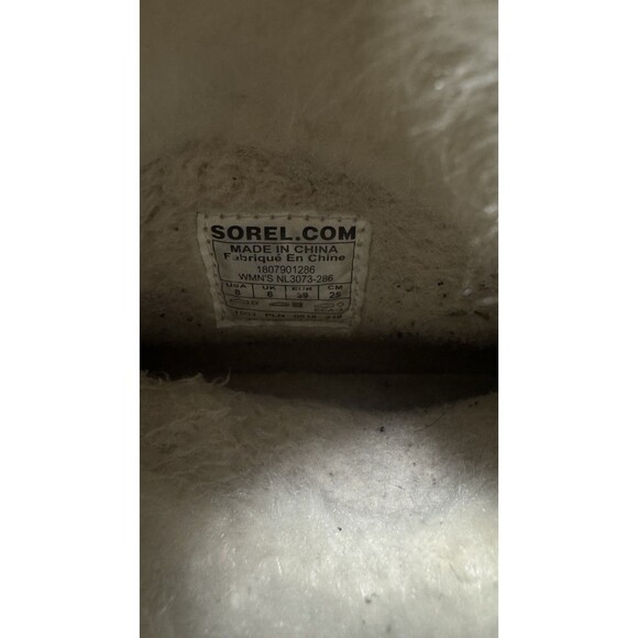 Sorel Out & About Women's Bootie Size 8 Brown Fur Trim Winter Ankle Boots - Picture 3 of 9